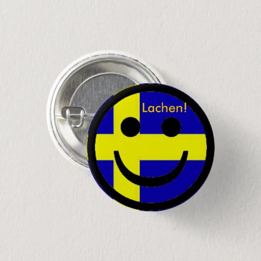 Schweden Button Lächeln (Voorkant /achterkant)