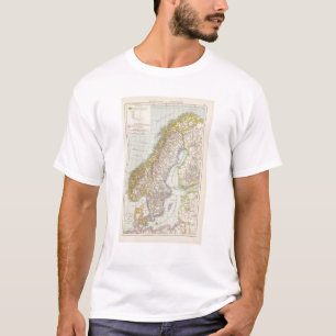 Schweden, Norwegen - Kaart Zweden en Noorwegen T-shirt