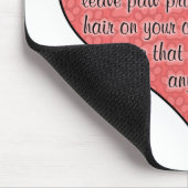 Schweenie Paw Prints Dog Humor Muismat (Hoek)