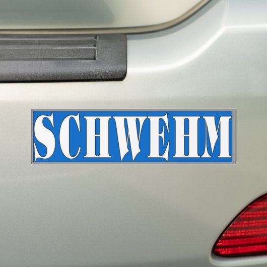 Schwehm-Bumpersticker Bumpersticker (Op auto)