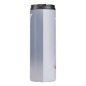 Schwein mit cupcake Wasserfarbenbild Thermosbeker (Achterkant)
