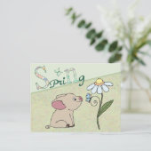 Schweinchen im Frühling Briefkaart (Staand voorkant)