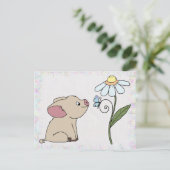 Schweinchen mit Blume Briefkaart (Staand voorkant)