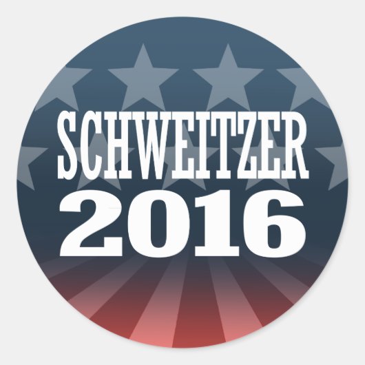 SCHWEITZER 2016 RONDE STICKER (Voorkant)