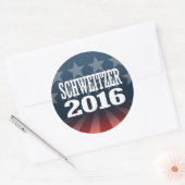 SCHWEITZER 2016 RONDE STICKER (Envelop)