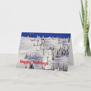 Schweitzer Mountain Ski Chairman, Kerstmis Feestdagen Kaart