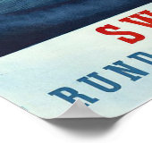 "Schweiz: 1937 - SWISSAIR Rund- und Alpenflüge Poster (Hoek)