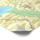 "Schweiz: 2017/heute - Kanton Bern Landkarte Poster (Hoek)