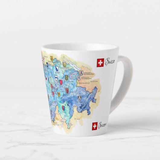 "Schweiz: 2021/heute - 26 Kantone Latte Mok (Rechterhoek)