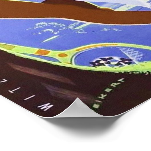 "Schweiz: 2021/heute Bern - Wengen Männl. Reise Poster (Hoek)