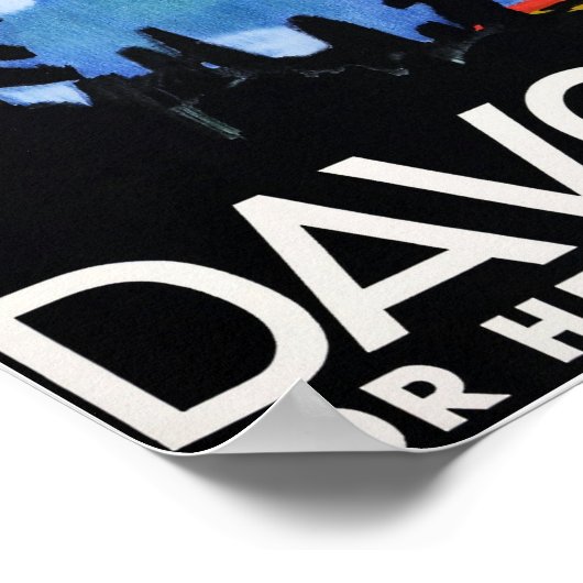 "Schweiz: 2022/heute - Davos Sommer Reise ... Poster (Hoek)