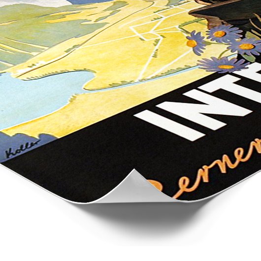 " Schweiz: 2022/heute Interlaken - Harder Bahn ... Poster (Hoek)