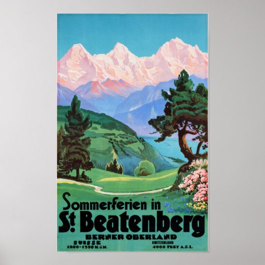 "Schweiz: 2022/heute Kt. Bern - St. Beatenberg... Poster (Voorkant)