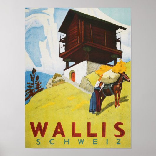 "Schweiz: 2022/heute - Kt. Wallis Sommer Reise ... Poster (Voorkant)