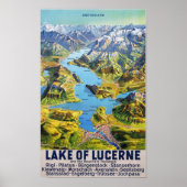 " Schweiz: 2022/heute- Vierwaldstättersee Panorama Poster (Voorkant)
