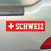 Schweiz Bumpersticker (Op auto)