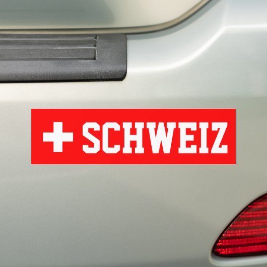 Schweiz Bumpersticker (Op auto)