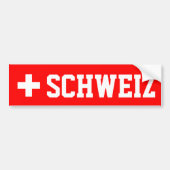 Schweiz Bumpersticker (Voorkant)