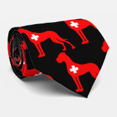 Schweiz Dogge Stropdas (Opgerold)