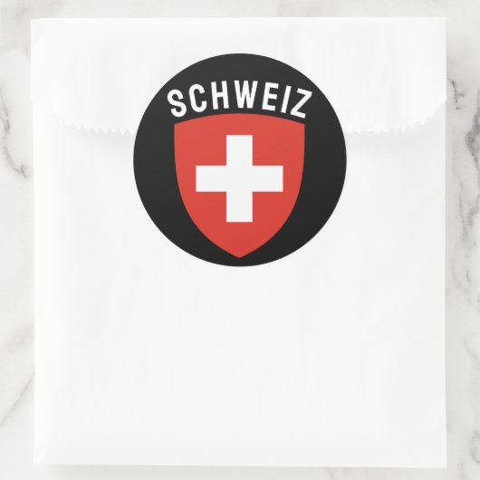 Schweiz (Duitstalig Zwitserland) Ronde Sticker (Tas)