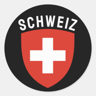 Schweiz (Duitstalig Zwitserland) Ronde Sticker