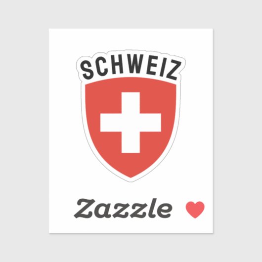 Schweiz (Duitstalig Zwitserland) Sticker (Vel)