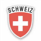 Schweiz (Duitstalig Zwitserland) Sticker (Voorkant)