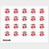 Schweiz Fussball Zwitserland Map Ronde Sticker (Vel)