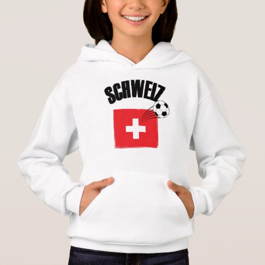 Schweiz Fussball Zwitserland Soccer Flag (Voorkant)