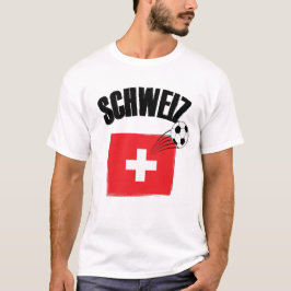 Schweiz Fussball Zwitserland Soccer Flag T-shirt