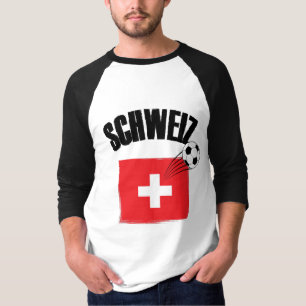 Schweiz Fussball Zwitserland Soccer Flag T-shirt