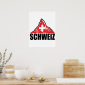 Schweiz Matterhorn Switzerland Poster (Keuken)