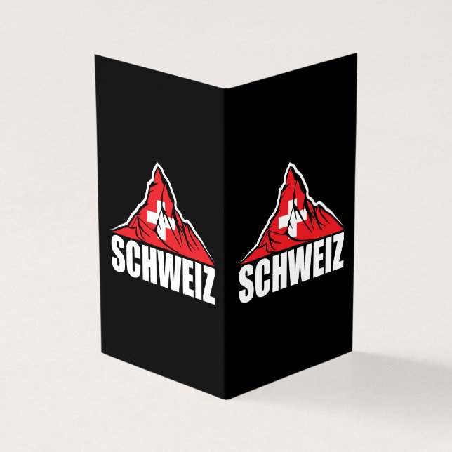 Schweiz Matterhorn Zwitserland Kaart (Buitenkant)