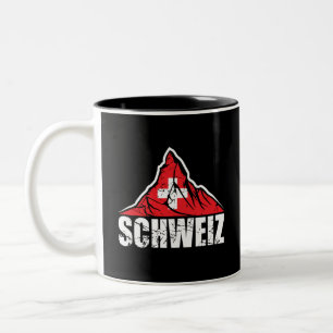 Schweiz Matterhorn Zwitserland Tweekleurige Koffiemok