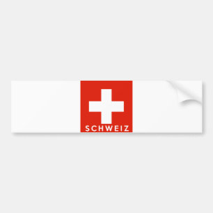 Schweiz-naam Zwitserland Bumpersticker
