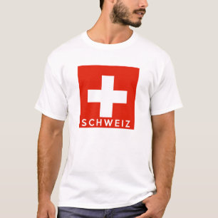 Schweiz-naam Zwitserland T-shirt