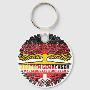 Schweiz Schweizer Deutsch Deutschland Baum Wurzel Sleutelhanger
