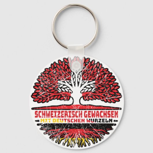 Schweiz Schweizer Deutsch Deutschland Baum Wurzel Sleutelhanger (Voorkant)