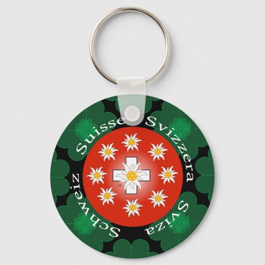Schweiz Suisse Svizzera Svizra Schlüsselanhänger Sleutelhanger (Voorkant)