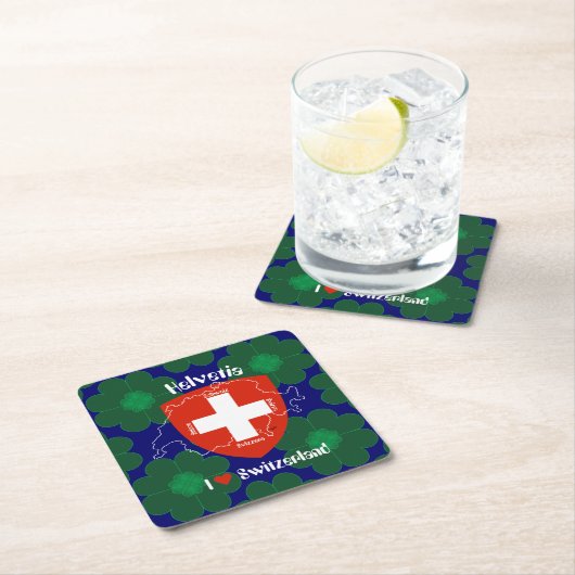 Schweiz Suisse Svizzera Svizra Switzerland Kartonnen Onderzetters (Insitu)