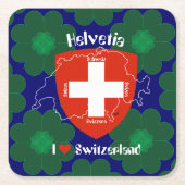 Schweiz Suisse Svizzera Svizra Switzerland Kartonnen Onderzetters (Voorkant)