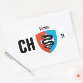 Schweiz Suisse Svizzera Svizra Switzerland Kleber Ovale Sticker (Envelop)