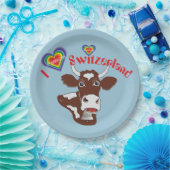 Schweiz – Suisse – Svizzera – Svizra – Switzerland Papieren Bordje (Feest)