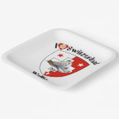 Schweiz Suisse Svizzera Svizra Switzerland Teller Papieren Bordje (Gebogen)