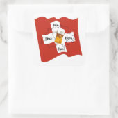 Schweiz - Suisse - Svizzera - Svizra - Switzerland Vierkante Sticker (Tas)