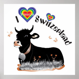 Schweiz, Suisse, Svizzera, Svizra, Zwitserland Poster
