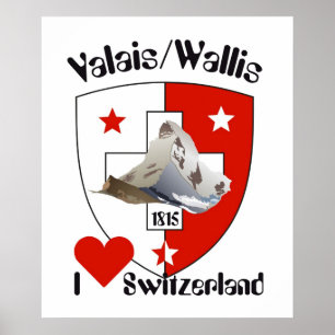 Schweiz, Suisse, Svizzera, Svizra, Zwitserland Poster