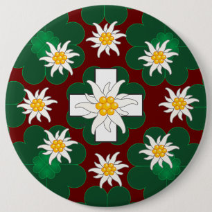 Schweiz Suisse Svizzera Svizra Zwitserland Ronde Button 6,0 Cm