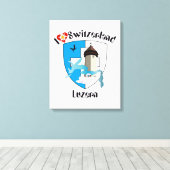 Schweiz Suisse Switzerland Luzern Canvas Afdruk (Insitu (Houten vloer))