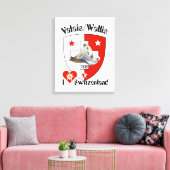 Schweiz Suisse Switzerland Wallis Canvas Afdruk (Insitu (Woonkamer))
